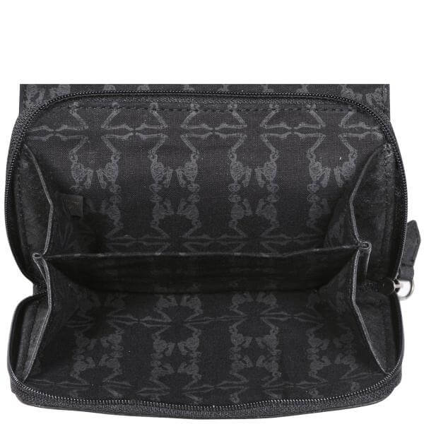 Religion skull & zip front purse