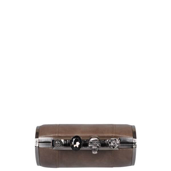 Religion knuckle duster clutch