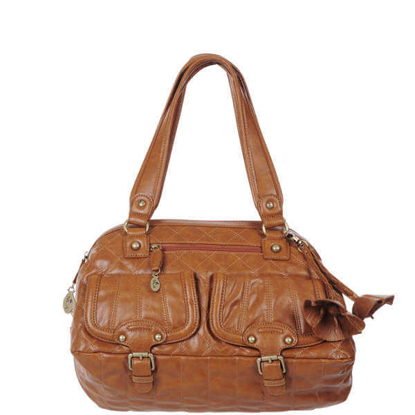 Nica Dion E/W Bowling Bag - Tan
