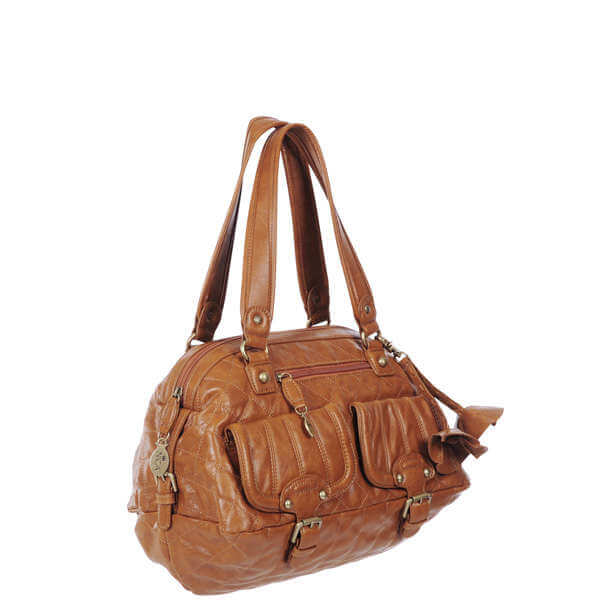 Nica Dion E/W Bowling Bag - Tan