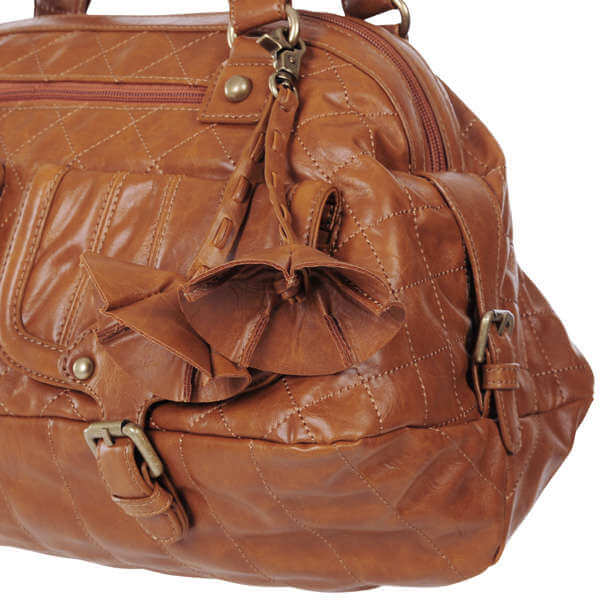 Nica Dion E/W Bowling Bag - Tan