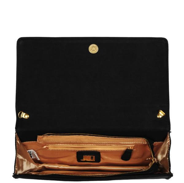 J Lo Downtown Pyramid Stud Clutch  - Black