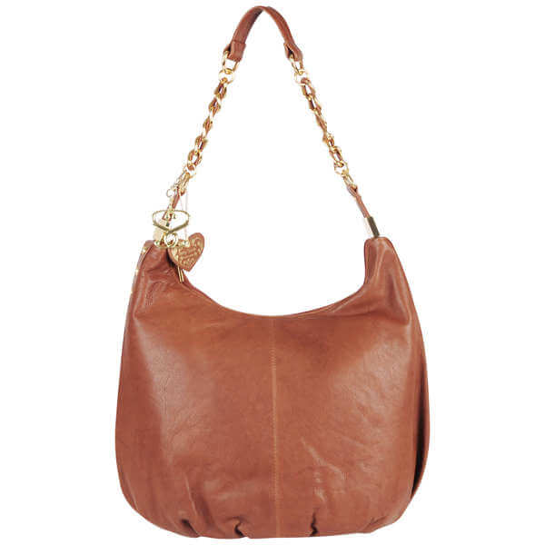 Suzy Smith Leather Slouch Shoulder Bag