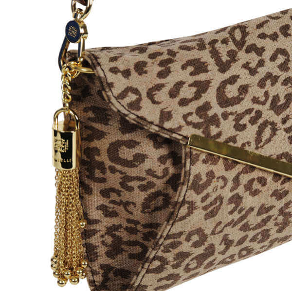 Fiorelli Columbia Road Large Leopard Print Envelope Clutch Bag