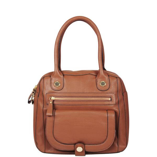 French Connection Ditsy Daisy Pocket Front Tote - Tan