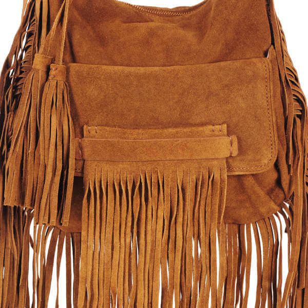 French Connection Haniel Suede fringed bag