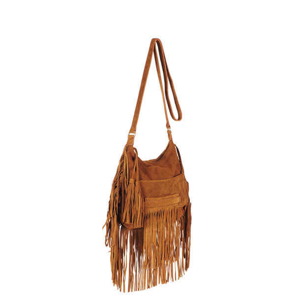 French Connection Haniel Suede fringed bag