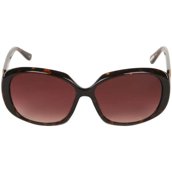 Ted Baker Debby Oversized Bow detail arm Sunglasses- tortoise frame/ brown lens