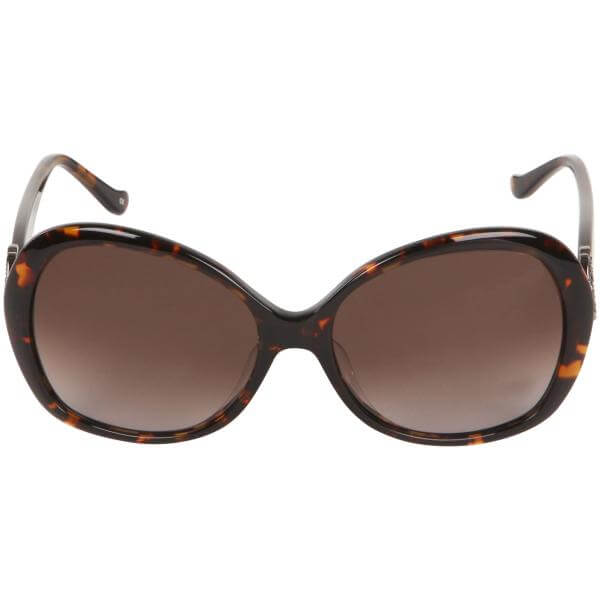 Anna Sui Butterfly detail sunglasses- tortoise frame/ brown lens
