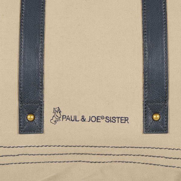 Paul & Joe Sister Seya Large Shopping Bag - Natural -Navy