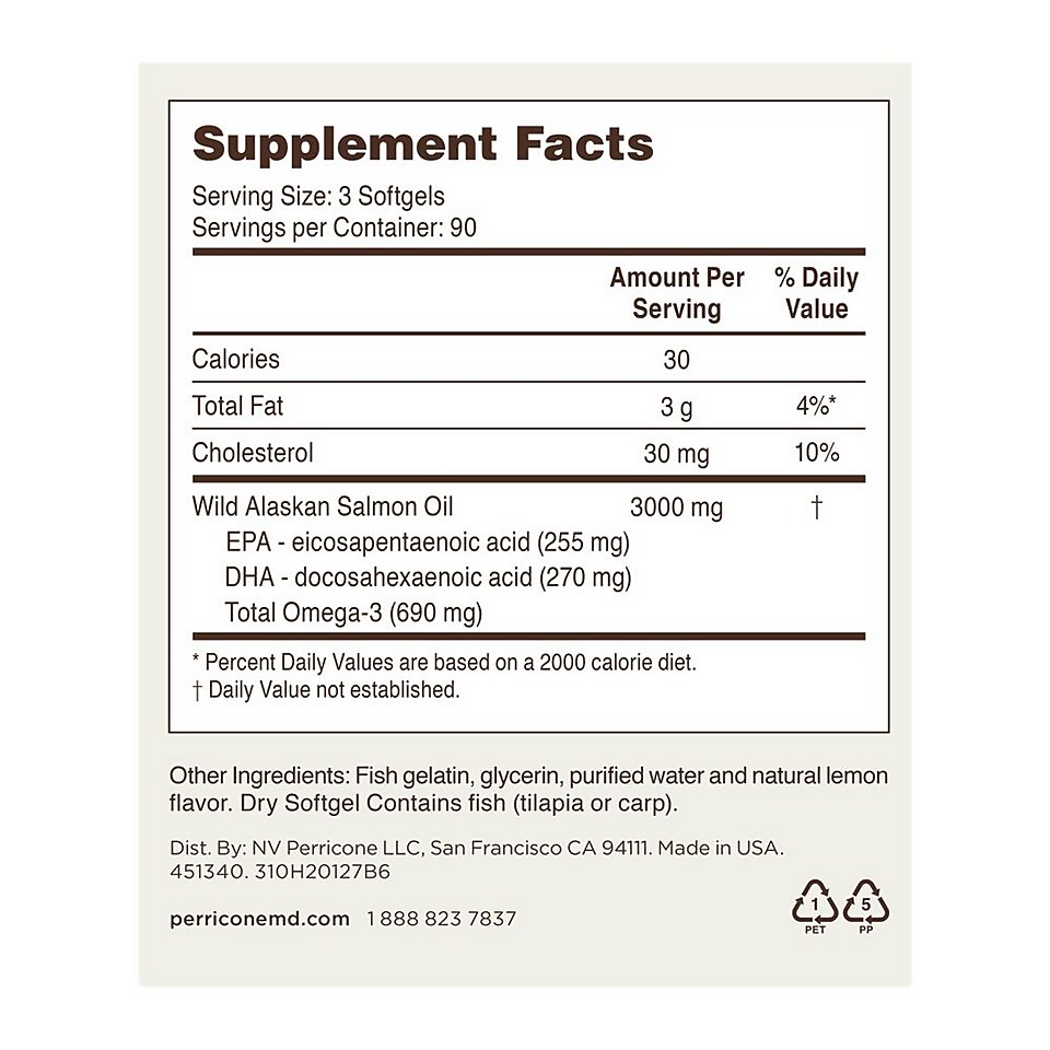 Perricone MD Omega-3 (90 day) 270 softgels