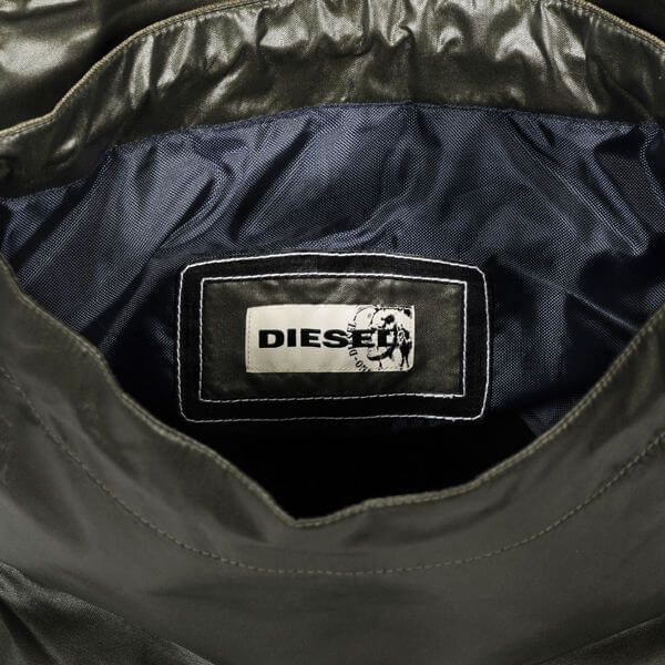 Diesel Nickname Coated Nylon Leather Trim Rucksack Bag - H3725
