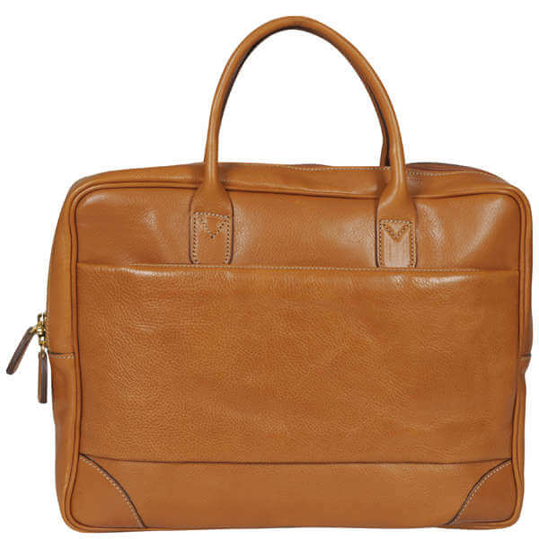 Bric s Life Pelle Two Handled Briefcase Laptop Bag Tan