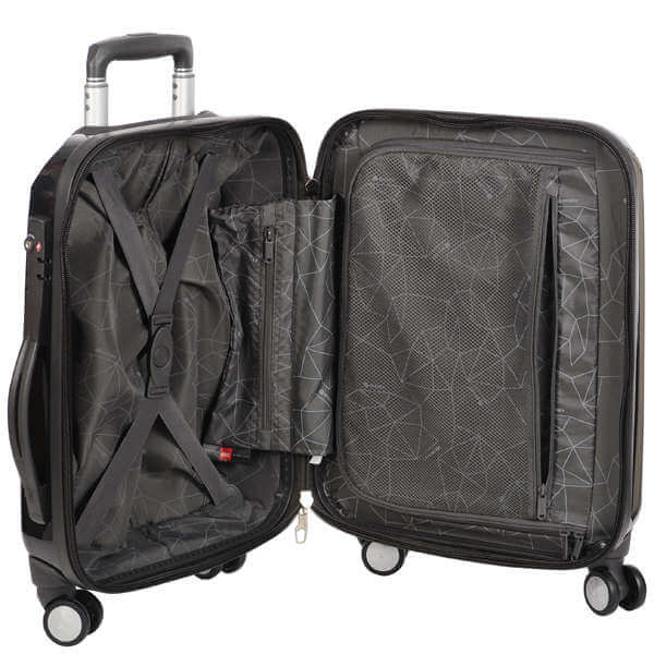Delsey Karat 53Cm Slim 4 -Wheel Cabin Trolley Case - Carbon Grey