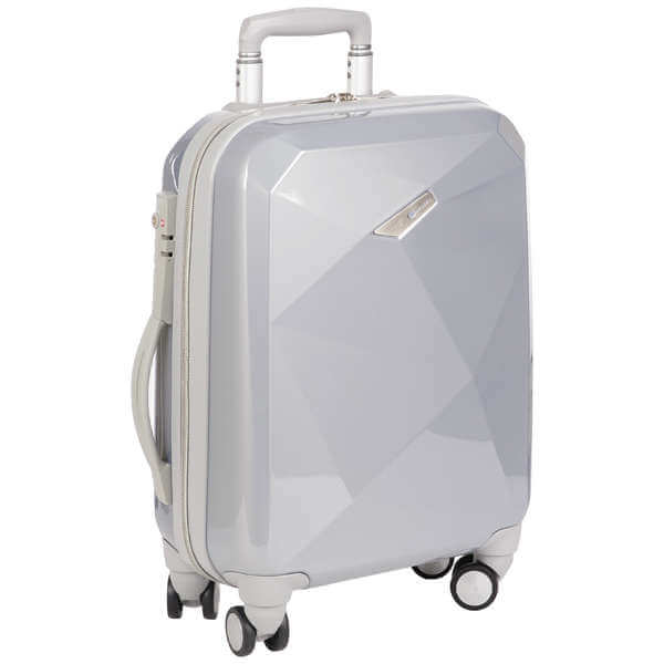 Delsey Karat 53Cm Slim 4 -Wheel Cabin Trolley Case - Silver