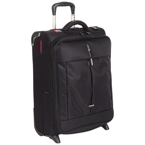 Delsey Fiber Lite 55Cm Slim Cabin Trolley Case - Black