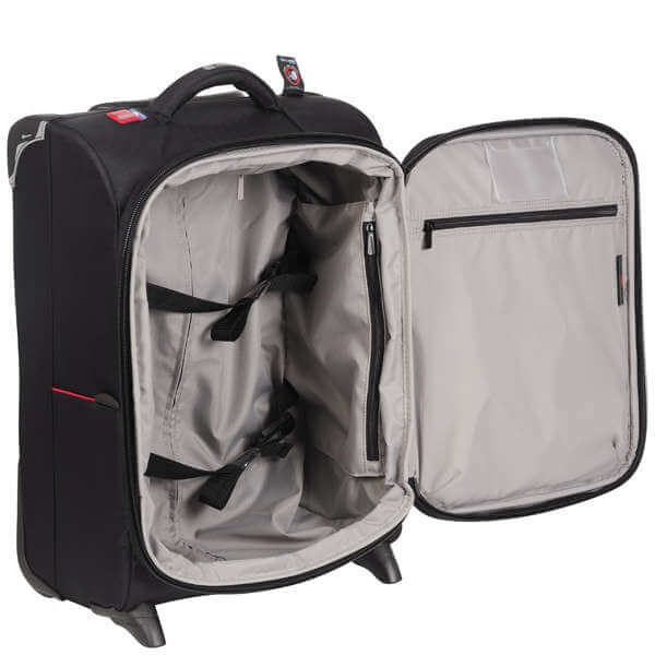 Delsey Fiber Lite 63Cm Expandable Trolley Case - Black