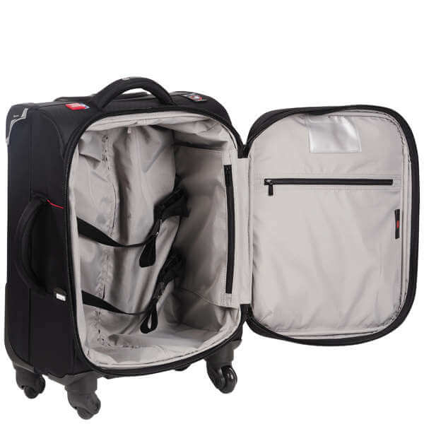 Delsey Fiber Lite 53Cm 4 -Wheel Cabin Trolley Case - Black