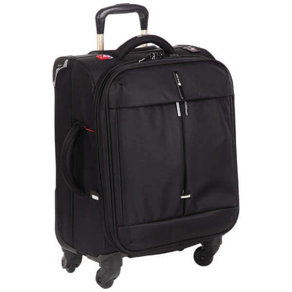 Delsey Fiber Lite 53Cm 4 -Wheel Cabin Trolley Case - Black
