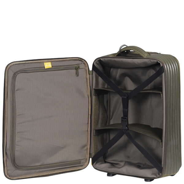 Mandarina Duck Tank 55CM 2 Wheel Trolley - Army