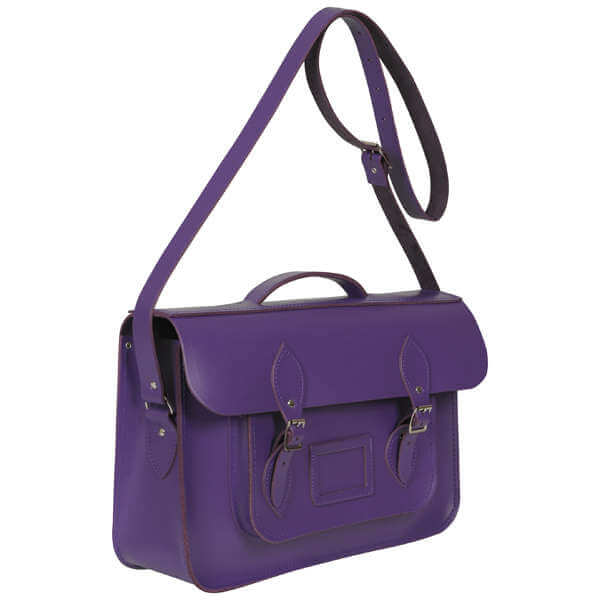 The Cambridge Satchel Company 15 Inch Designer Multi Batchel Backpack- Purple