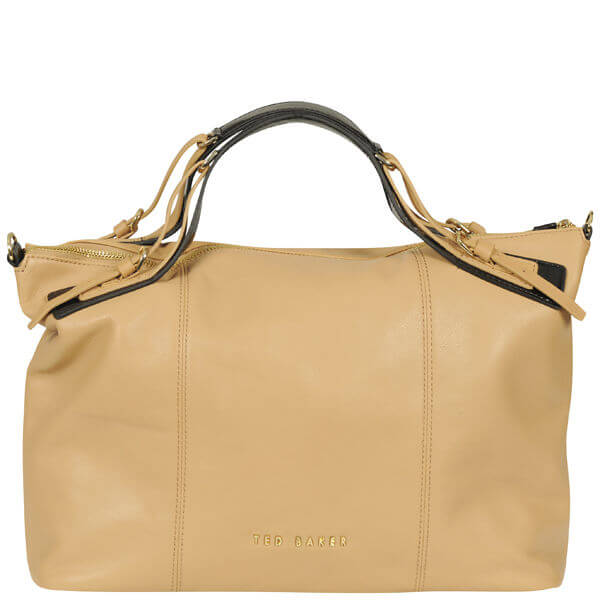 Ted Baker Alum Ted Letters Leather Large Holdall - Nude
