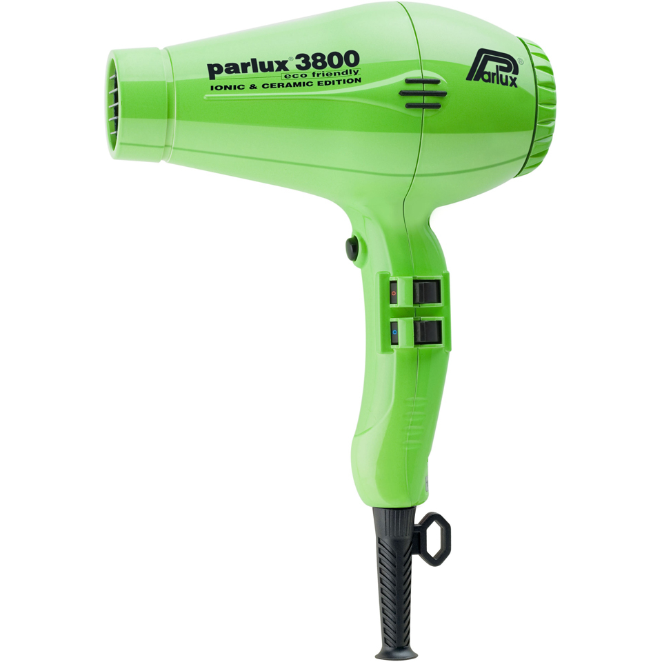 Parlux 3800 Eco Friendly Ionic & Ceramic Hair Dryer - Green