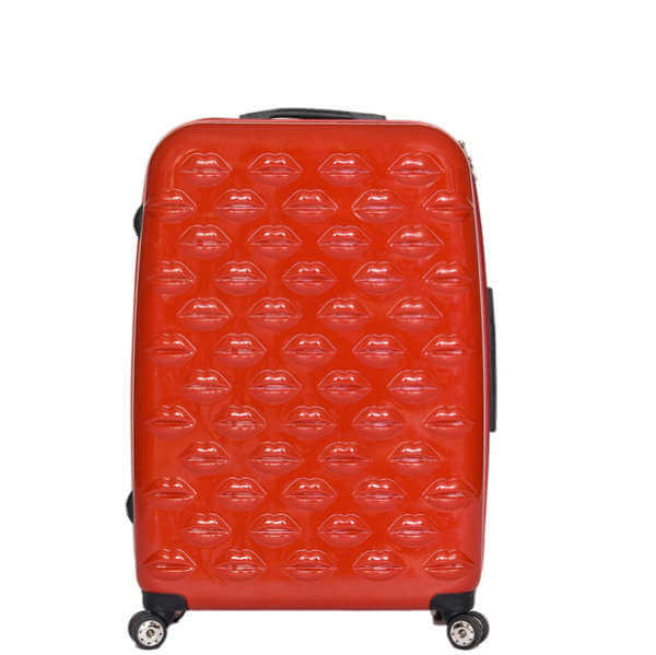 Lulu Guinness Hard Sided Lips Large 4 Wheel Trolley Case