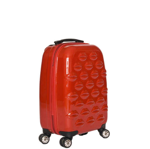 Lulu Guinness Hard Sided Lips Small 4 Wheel Trolley Case