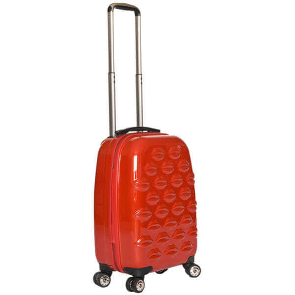 Lulu Guinness Hard Sided Lips Small 4 Wheel Trolley Case