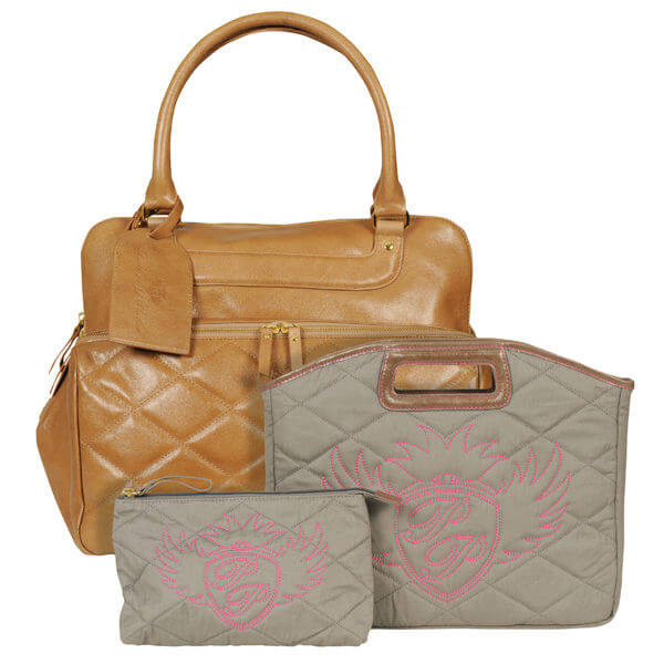 Penelope & Parker Lizi Quilted Leather laptop bag