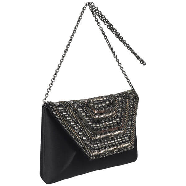Drap Barcelona Tribal metal trim clutch bag