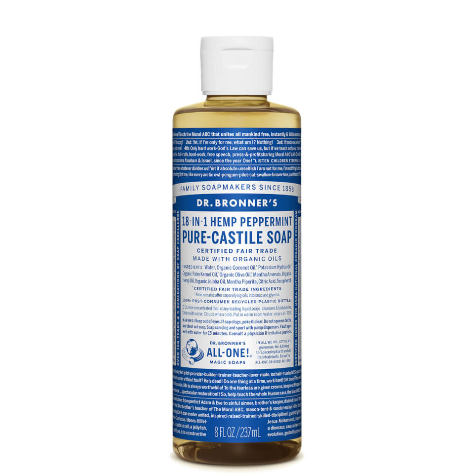 Dr. Bronner's Pure Castile Liquid Soap - Peppermint 237ml