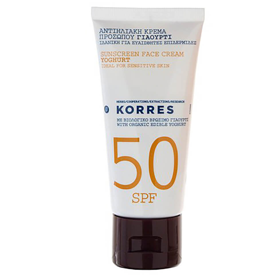 KORRES Yoghurt Face Sunscreen Cream SPF50 (50ml)