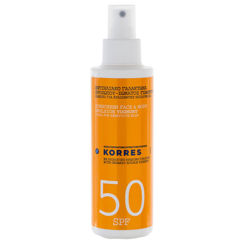 KORRES Natural Yoghurt Face and Body Sunscreen SPF50 150ml
