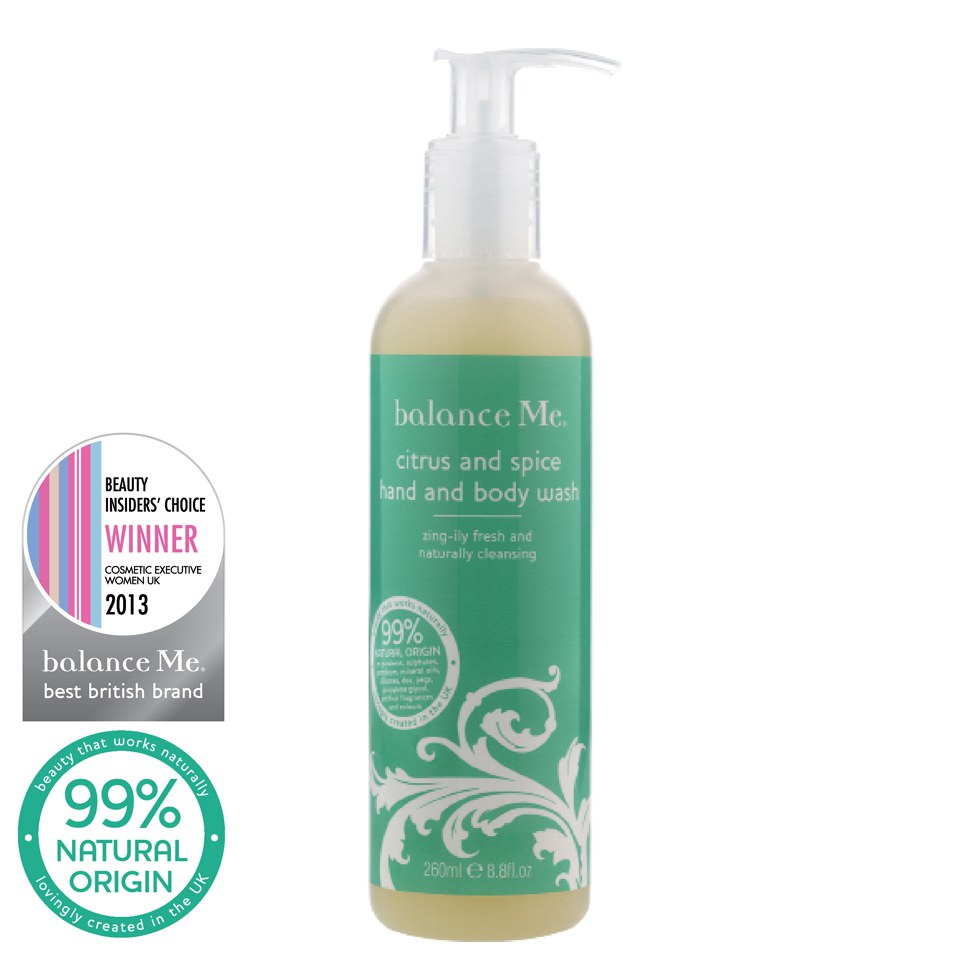 Balance Me Citrus and Spice Hand and Body Wash (260ml)