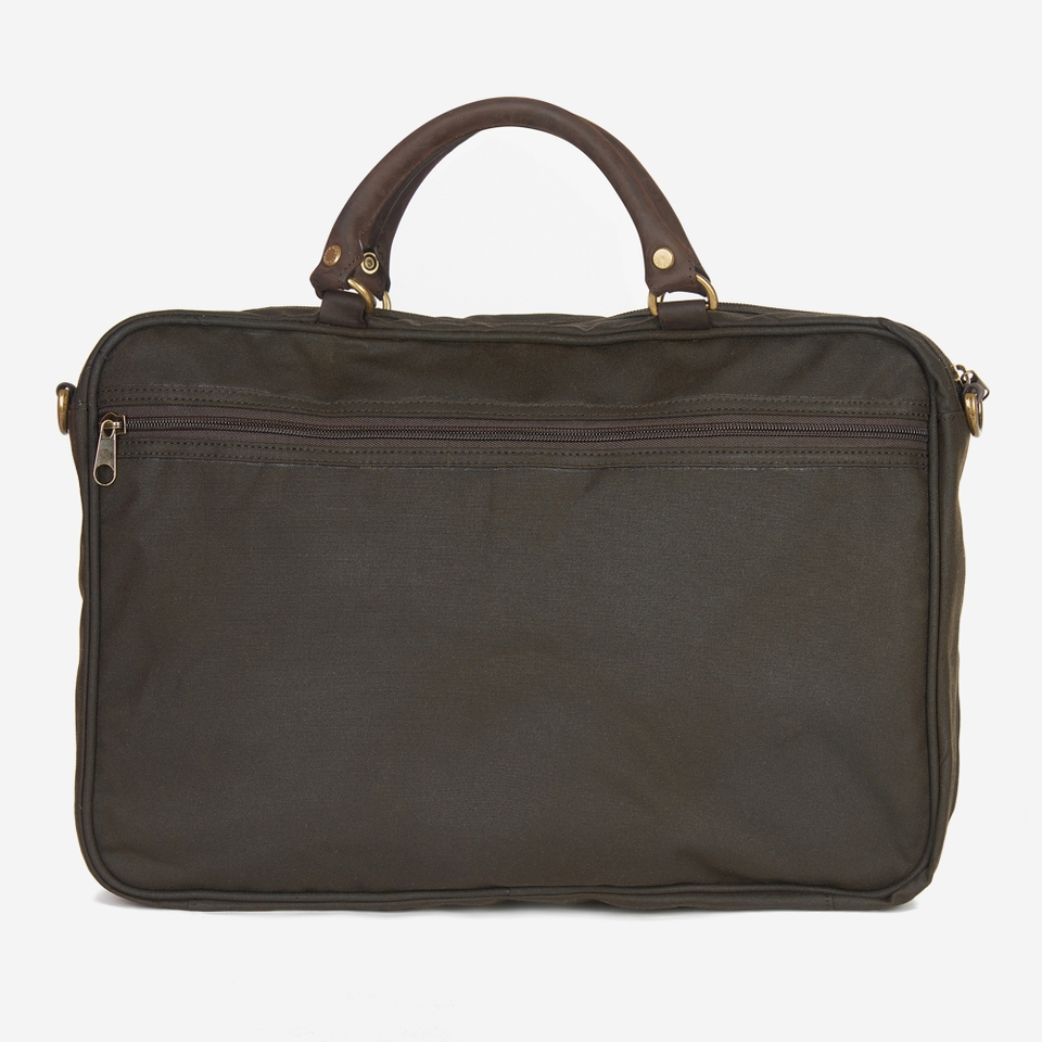 Barbour Waxed Leather Briefcase