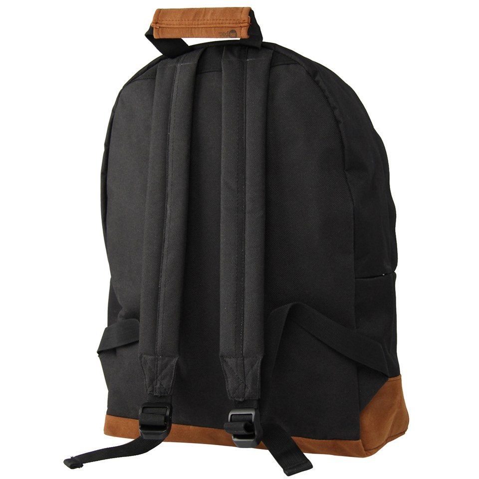 Mi pac black leather backpack discount