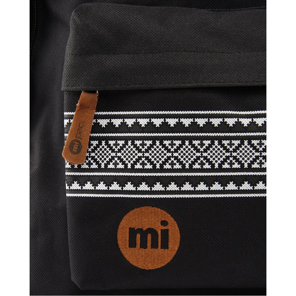 Mi pac black leather backpack sale