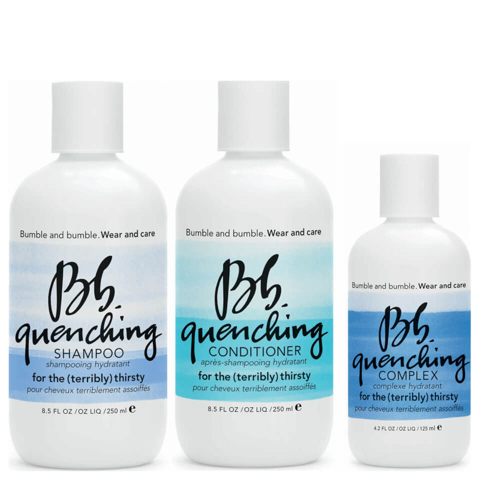 Bb Wear and Care Quenching Trio- Shampoo, Conditioner and Complex