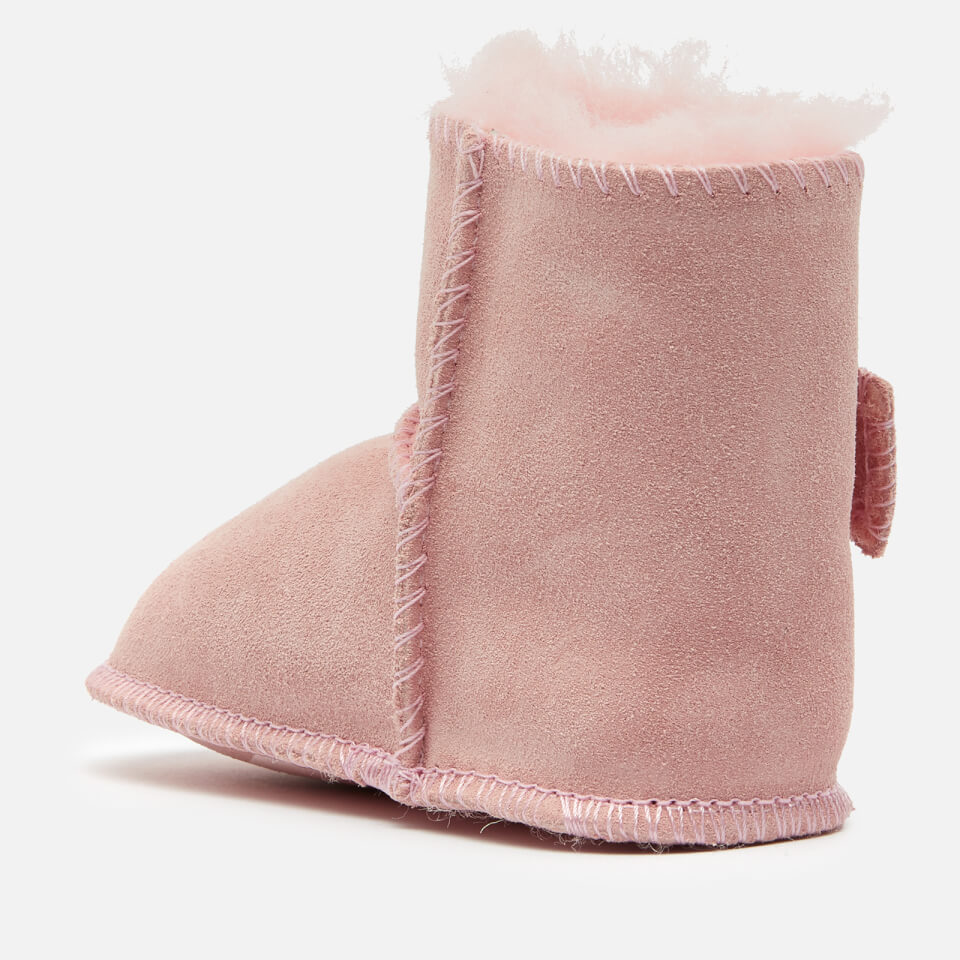 UGG Babies Erin Logo Sheepskin Boots Baby Pink