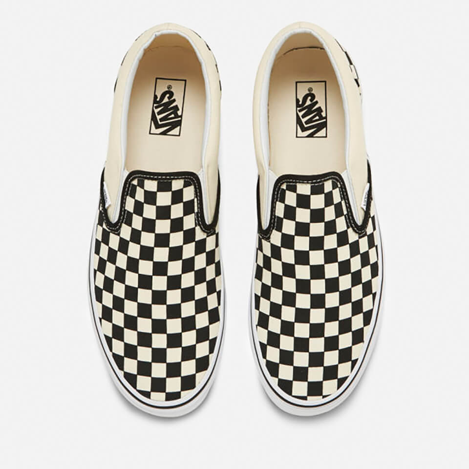 Vans Classic Slip-On Trainers - Black/White Checkerboard