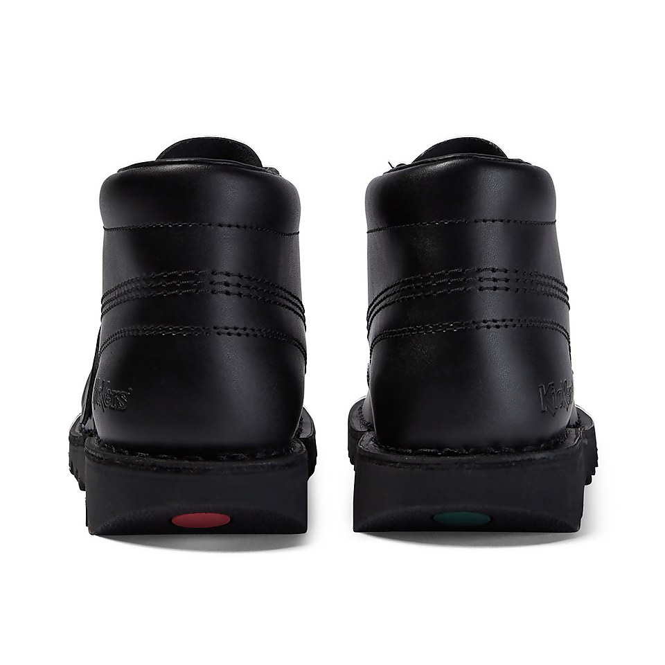 Kickers Youth Kick Hi Leather Boots - Black