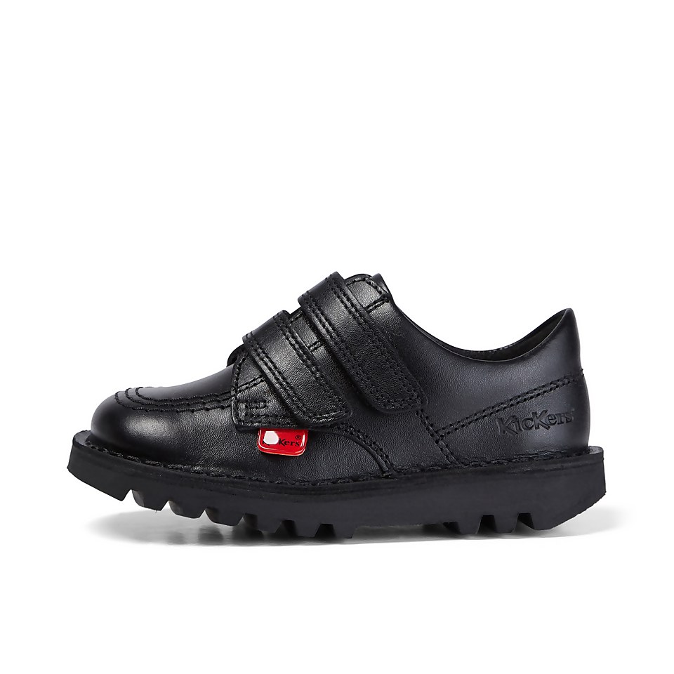 Infant Unisex Kick Lo Twin Vel Leather Black