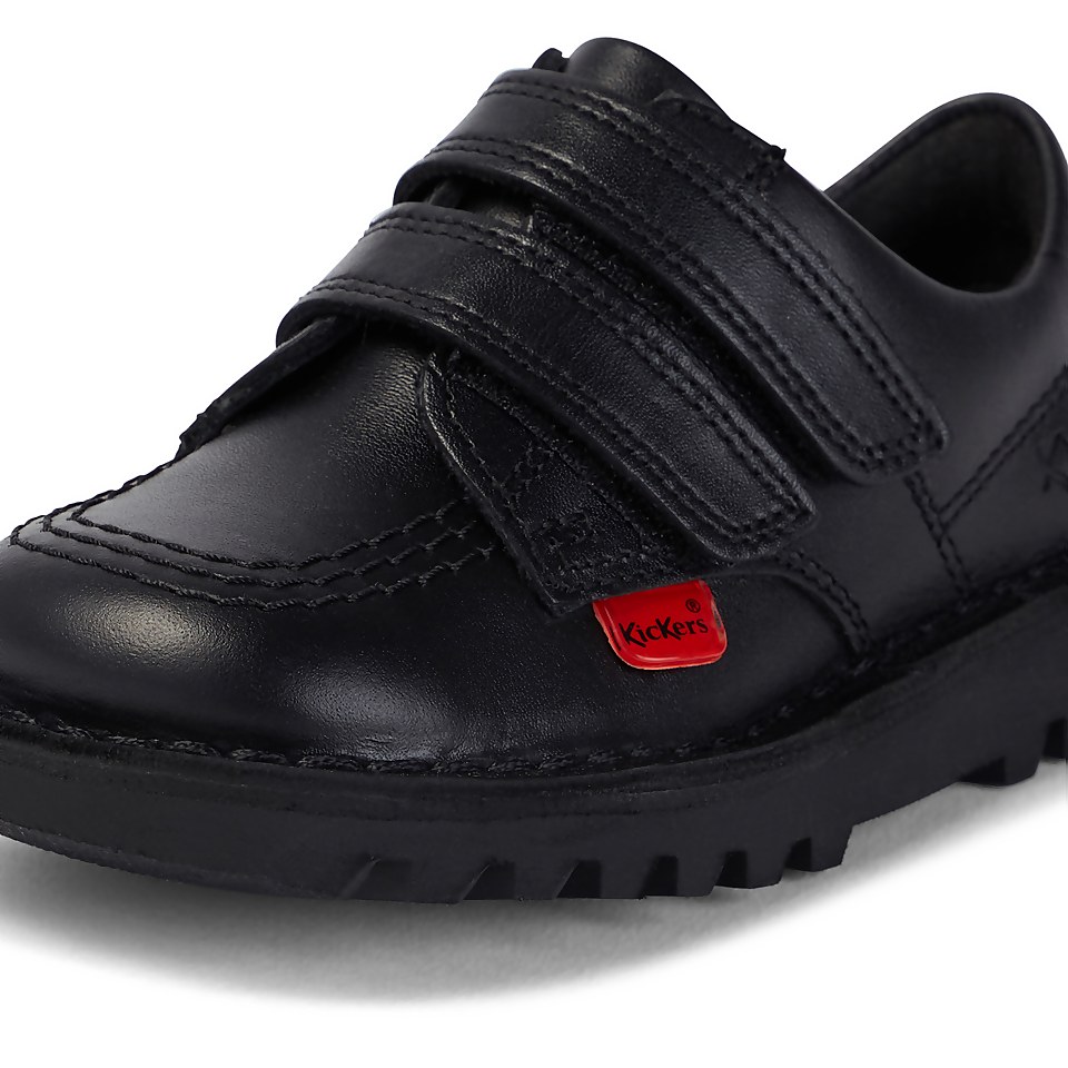 Infant Unisex Kick Lo Twin Vel Leather Black
