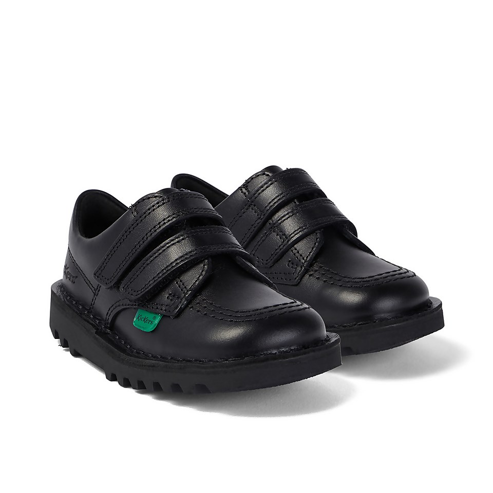 Infant Unisex Kick Lo Twin Vel Leather Black