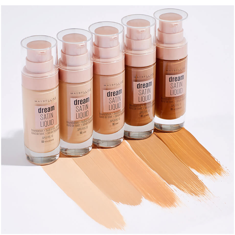 Maybelline Dream Satin Liquid Foundation with Hydrating Serum 30ml (Various Shades) - 21 Nude
