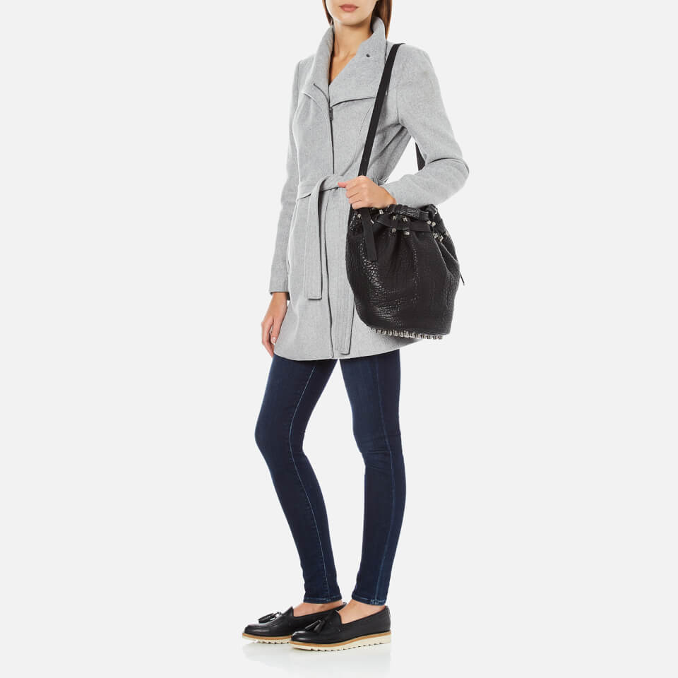 Alexander Wang Women's Diego Pebble Leather Bag - Black/Nickel Hardware