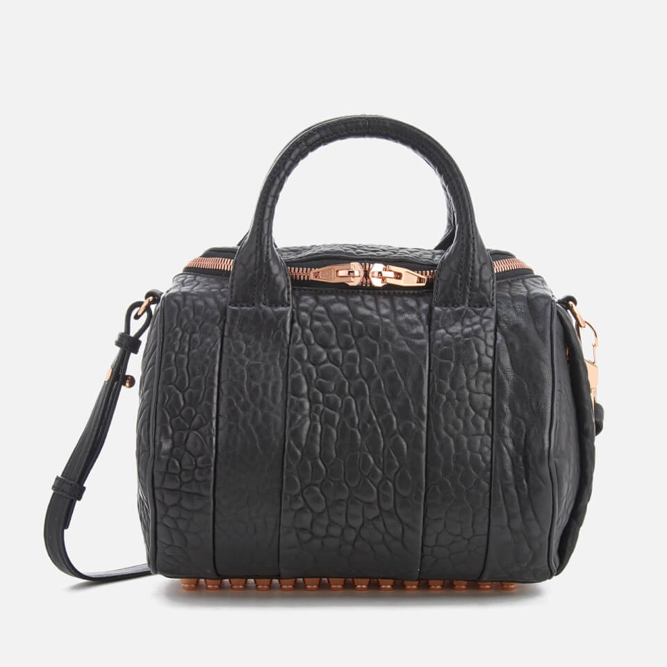 Alexander Wang Women's Rockie Pebble Leather Bag - Black with Rose Gold Hardware