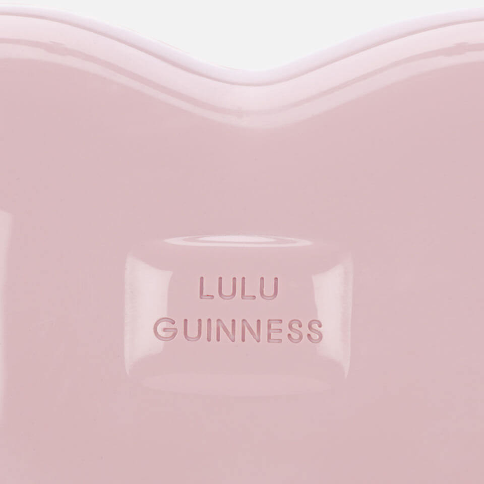 Lulu Guinness Women's Lips Perspex Clutch Bag - Dusky Pink